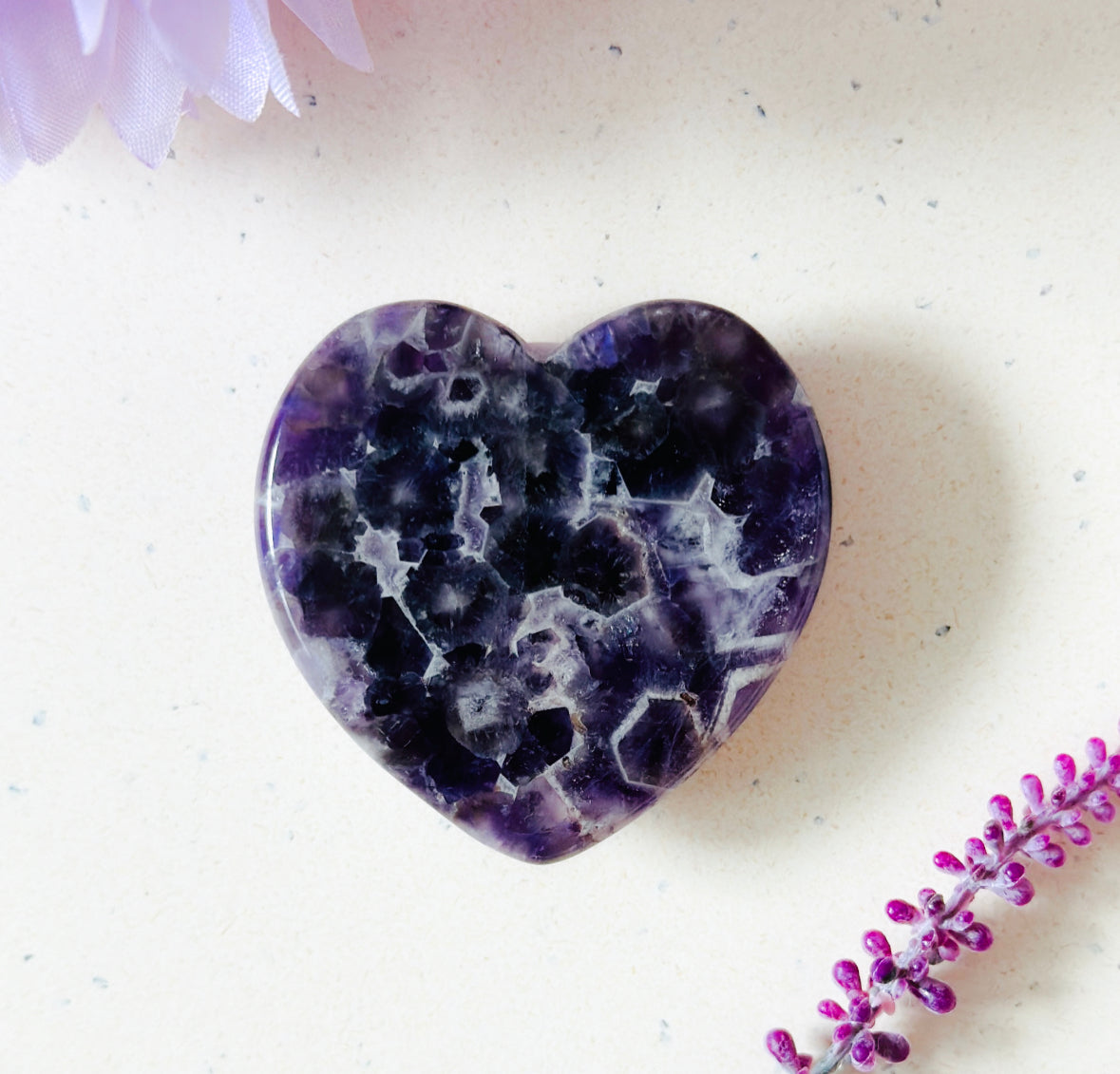 Amethyst heart Phone grip