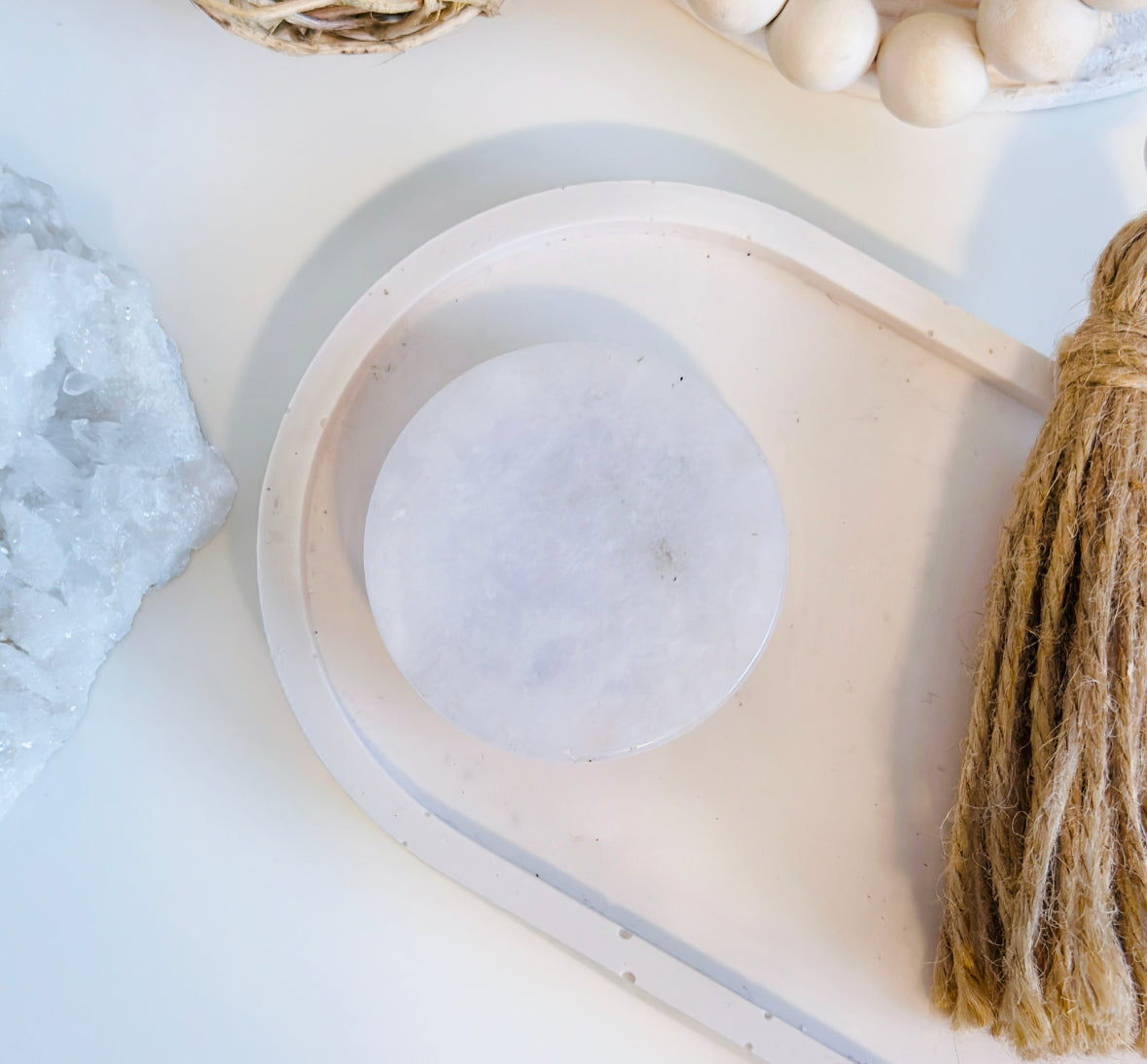 Clear Quartz Phone Grip