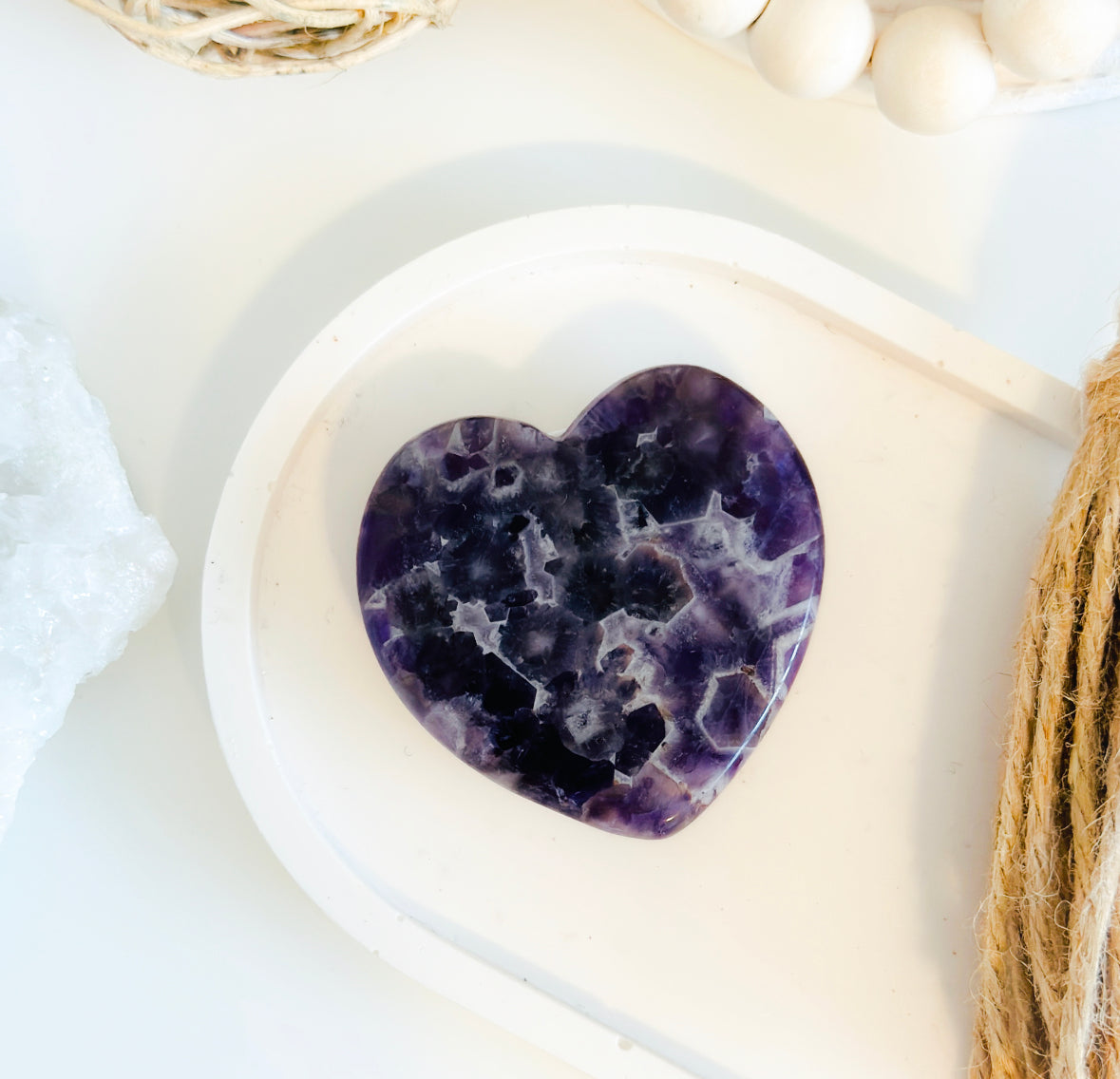 Amethyst heart Phone grip
