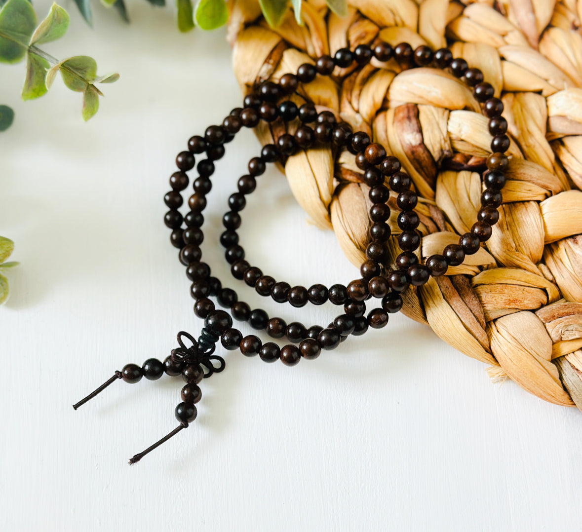 wood mala meditation necklace Canada