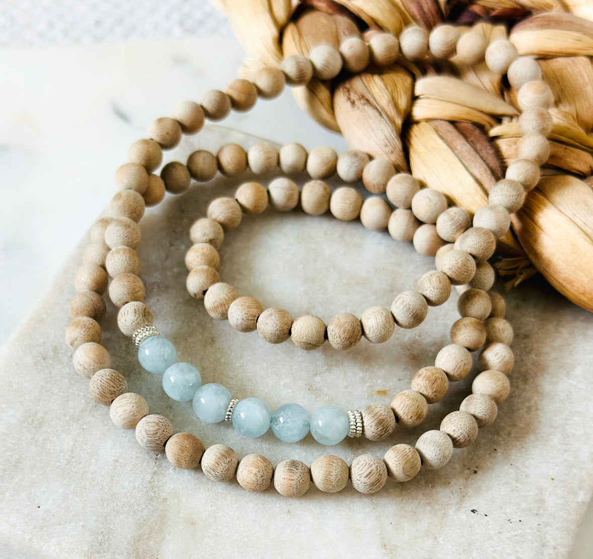 The Beechwood & Aquamarine 1/2 Wrap
