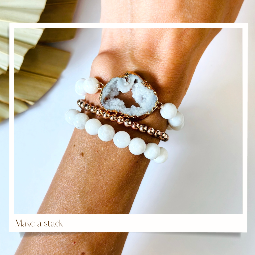 Moonbeam Agate Bracelet