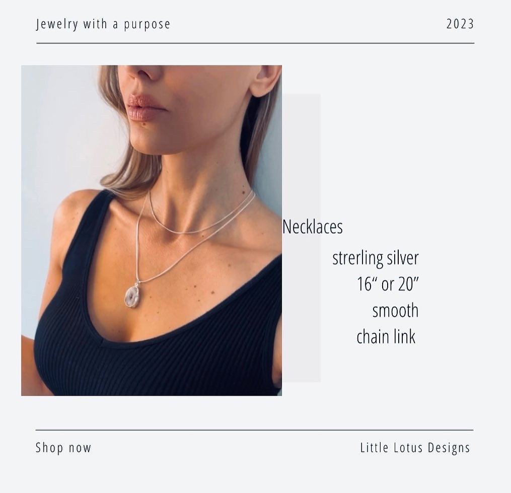 The Agate Geode Necklace.