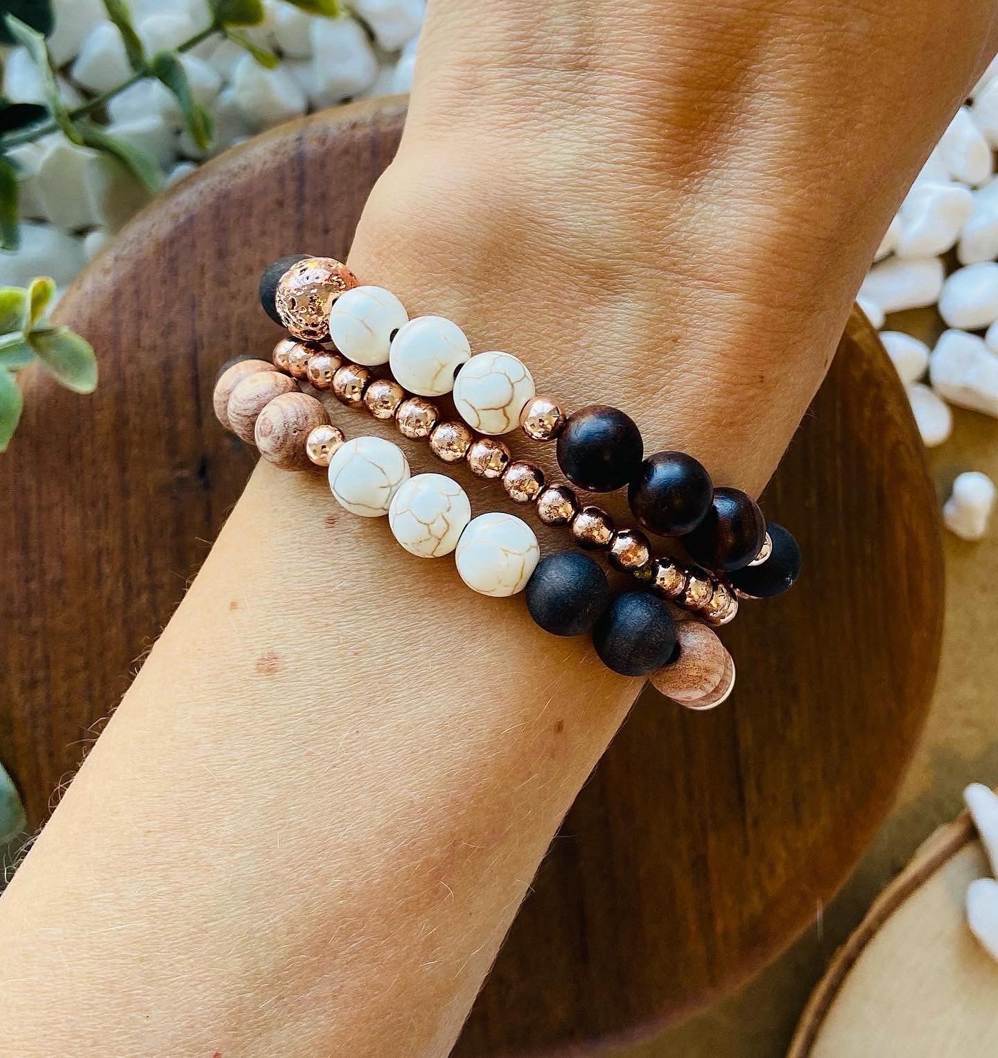 Wood bracelets