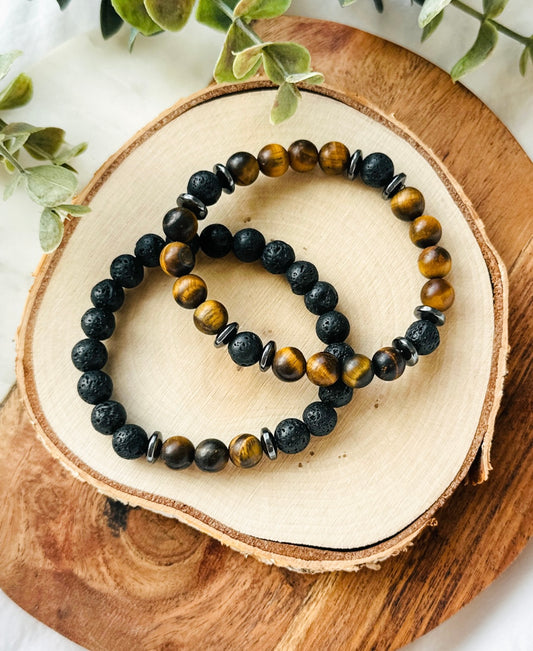 mens gemstone healing bracelets