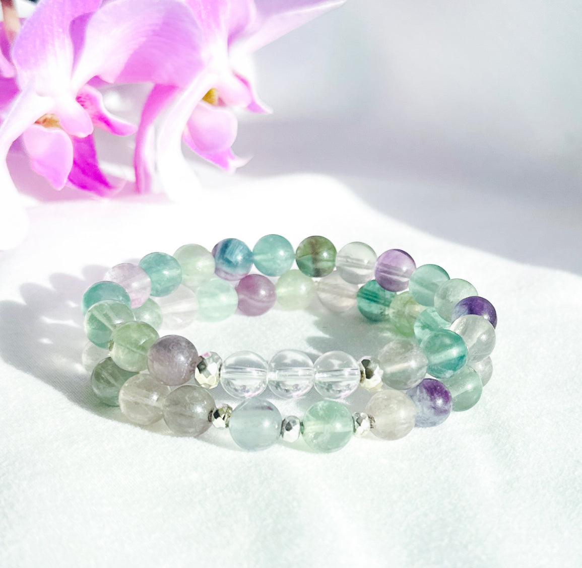 fluorite gemstone bracelet