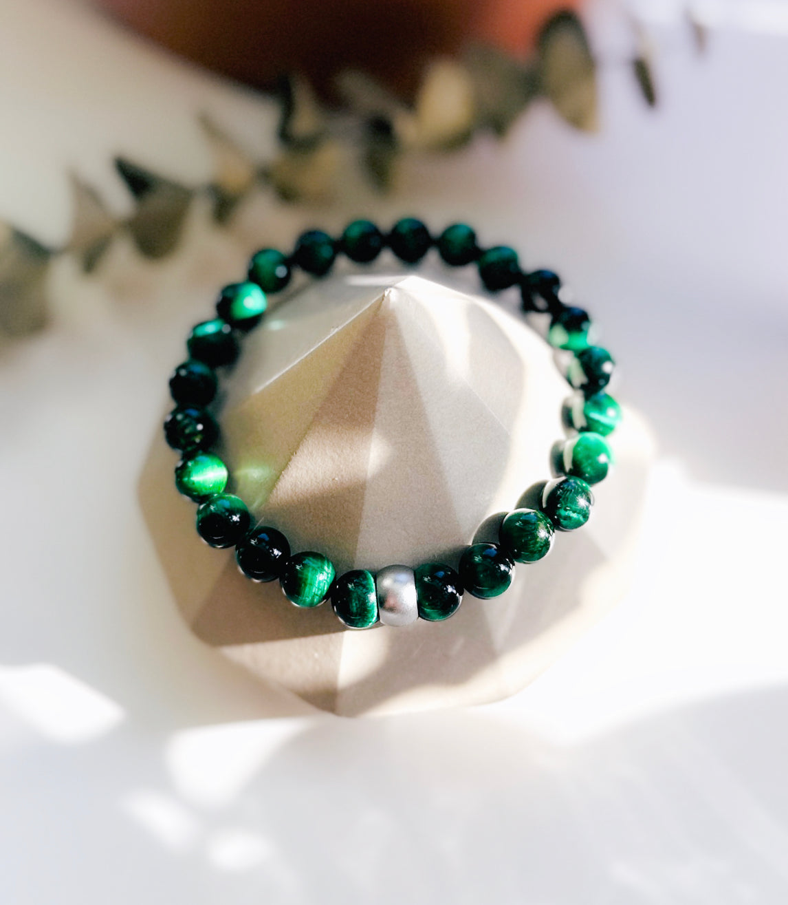 Green Tigers Eye Bracelet