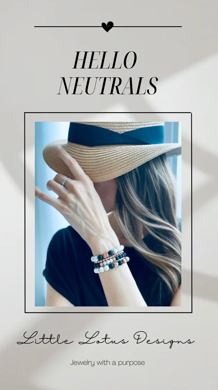 Zen Harmony Gemstone Bracelet Set.