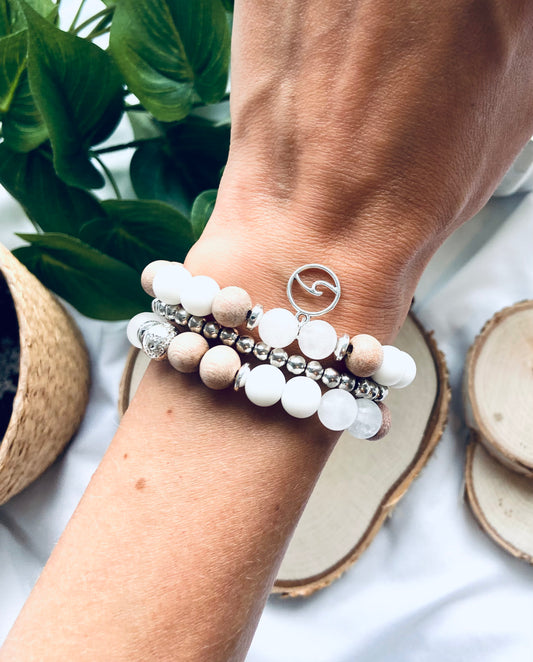 healing gemstone stacking bracelets