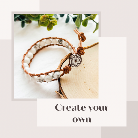 Create your own Leather Wrap Bracelet.