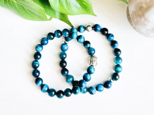 Blue Tigers Eye Inner Strength Stack
