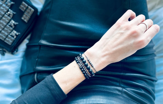 womens onyx gemstone bracelets