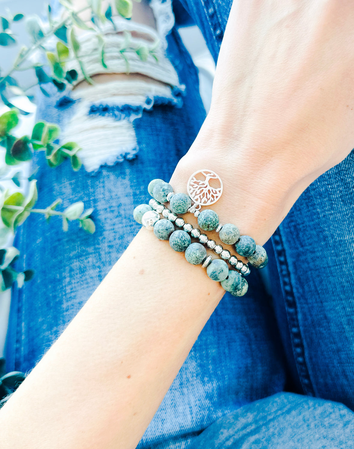 African turquoise bracelets