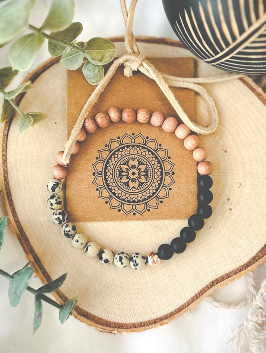 dalmatian jasper gemstone bracelets