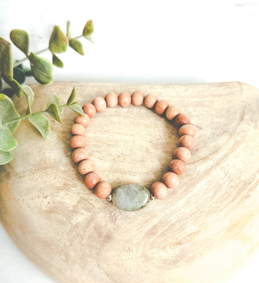 Labradorite & Rosewood