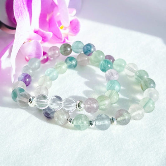Fluorite Calming Bracelet Stack