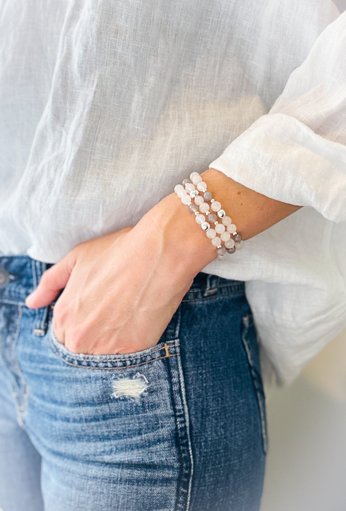 white jade healing gemstone bracelets canada