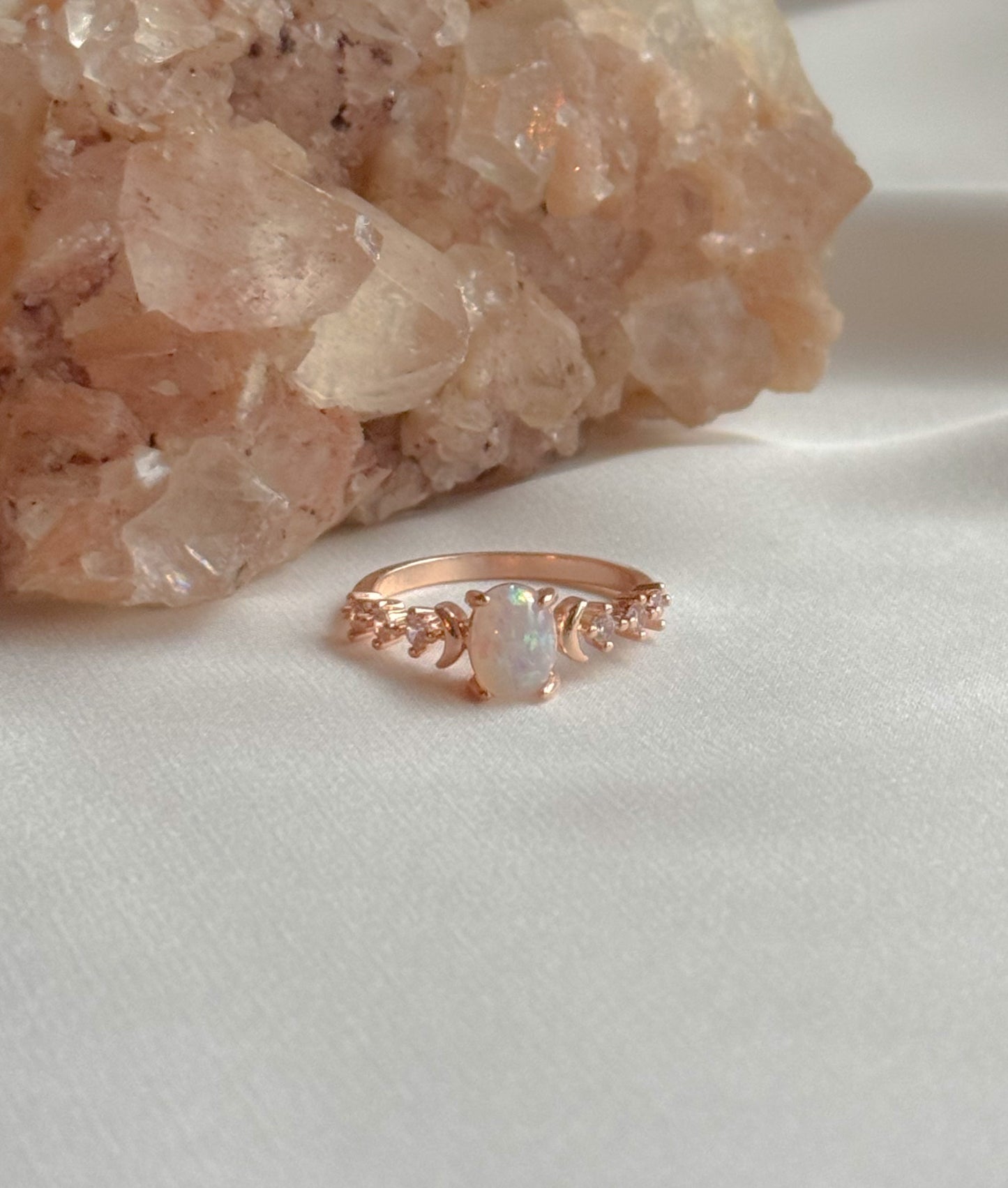 The Rosé Luna Ring