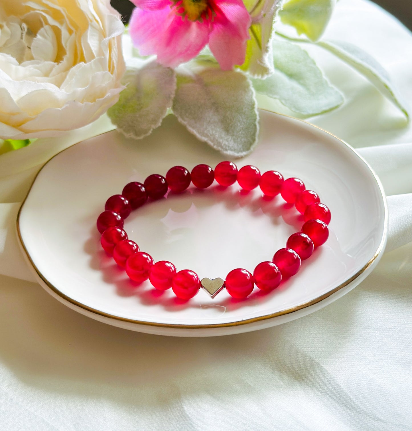 The Magenta Heart Bracelet