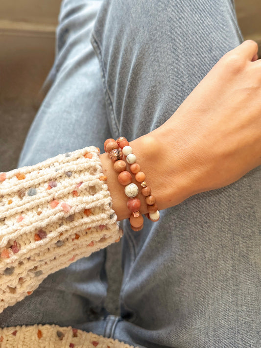 The Peach Tree Bracelet set