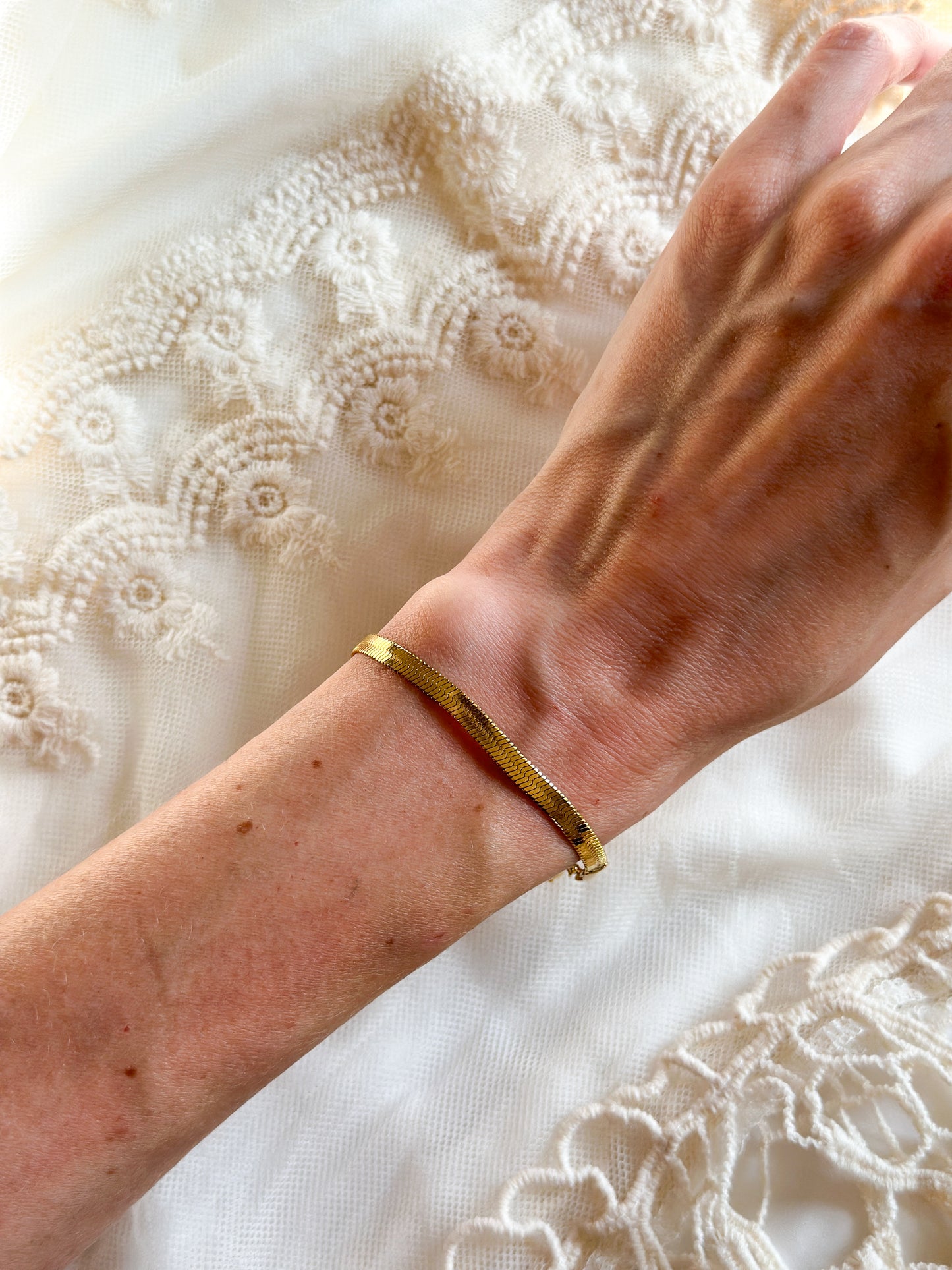 The Isabella Herringbone Bracelet