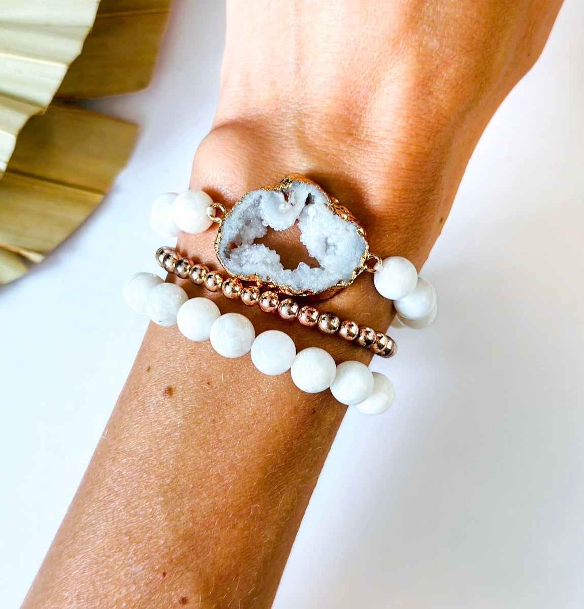 The Moonbeam Agate Bracelet