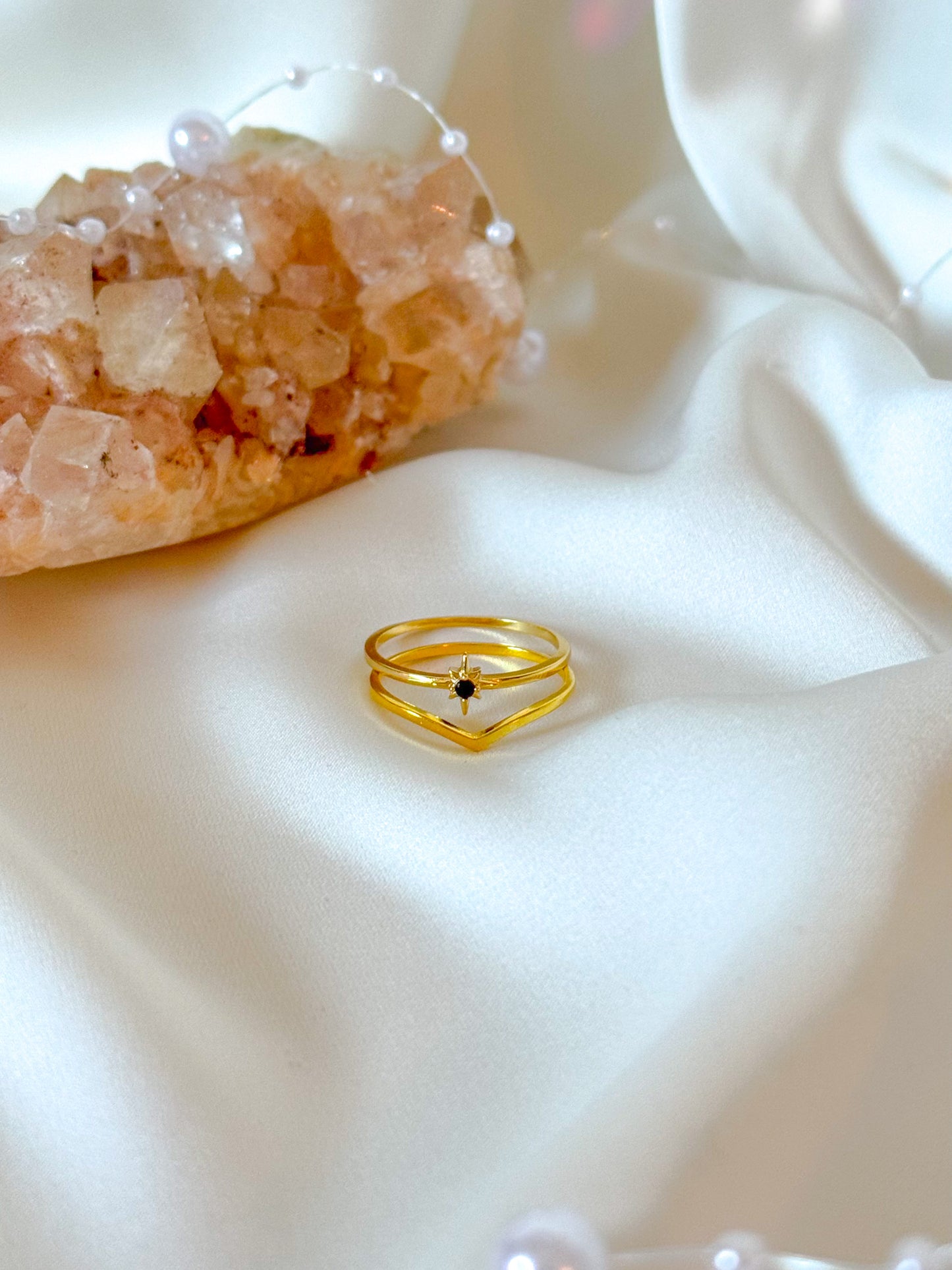 The Gold Chevron Ring