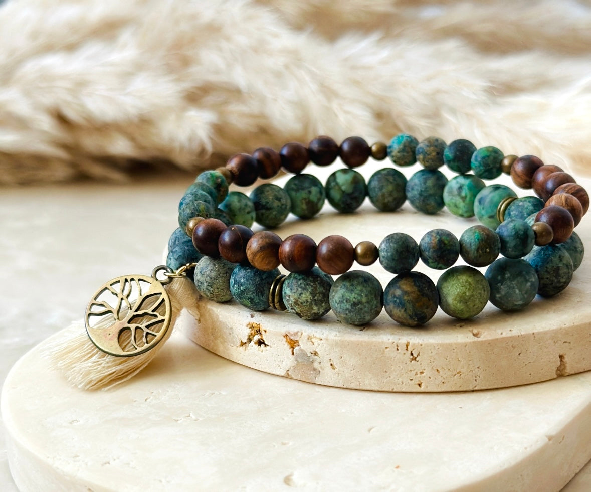 The African Turquoise Stack – Little Lotus Designs