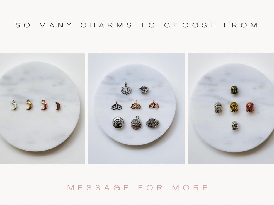 charms for gemstone bracelets jewelry making
