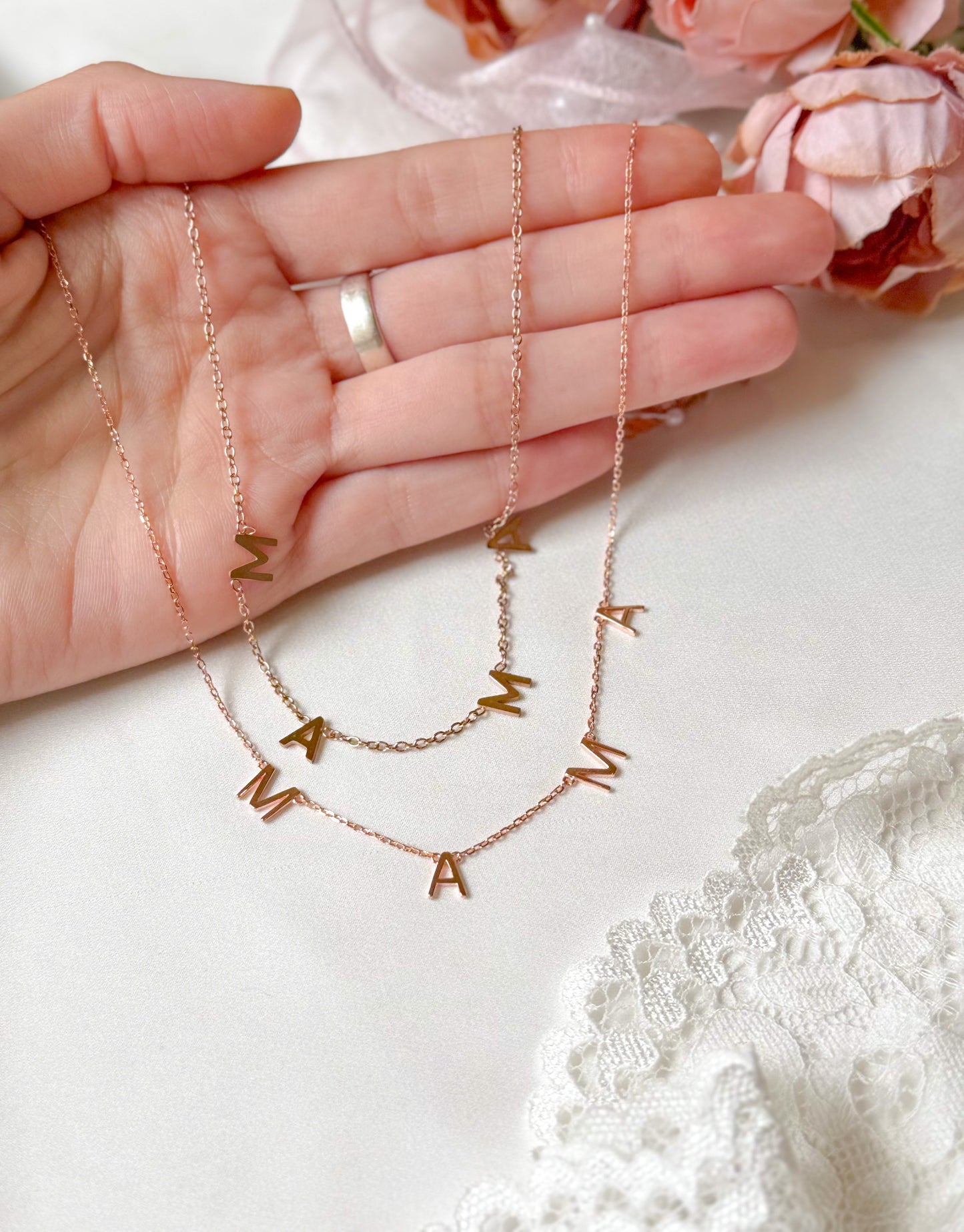 The Rose Gold Mama Necklace
