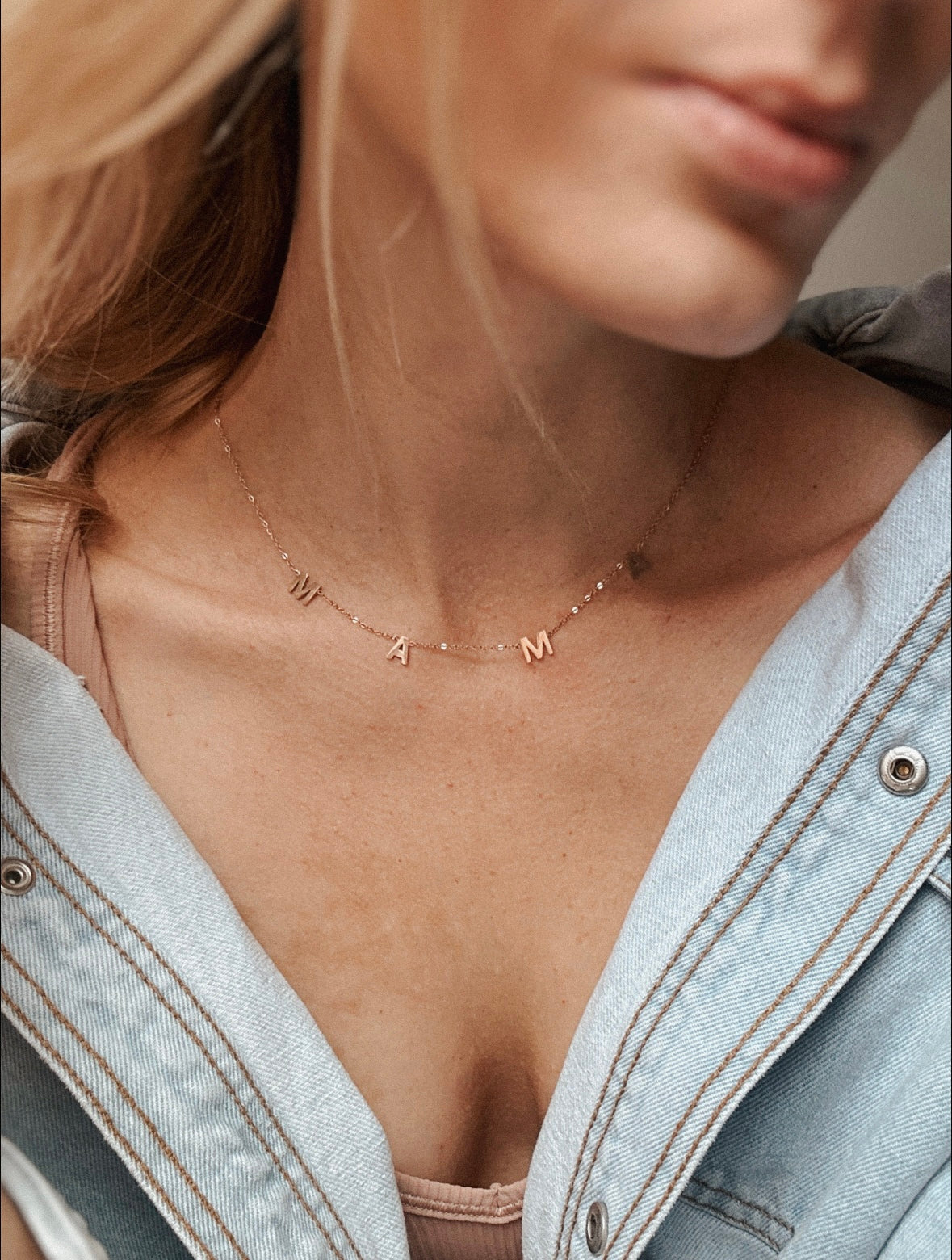 The Rose Gold Mama Necklace