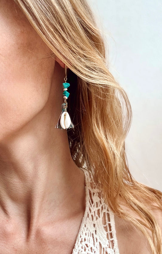 The Tulum Tassel Earrings