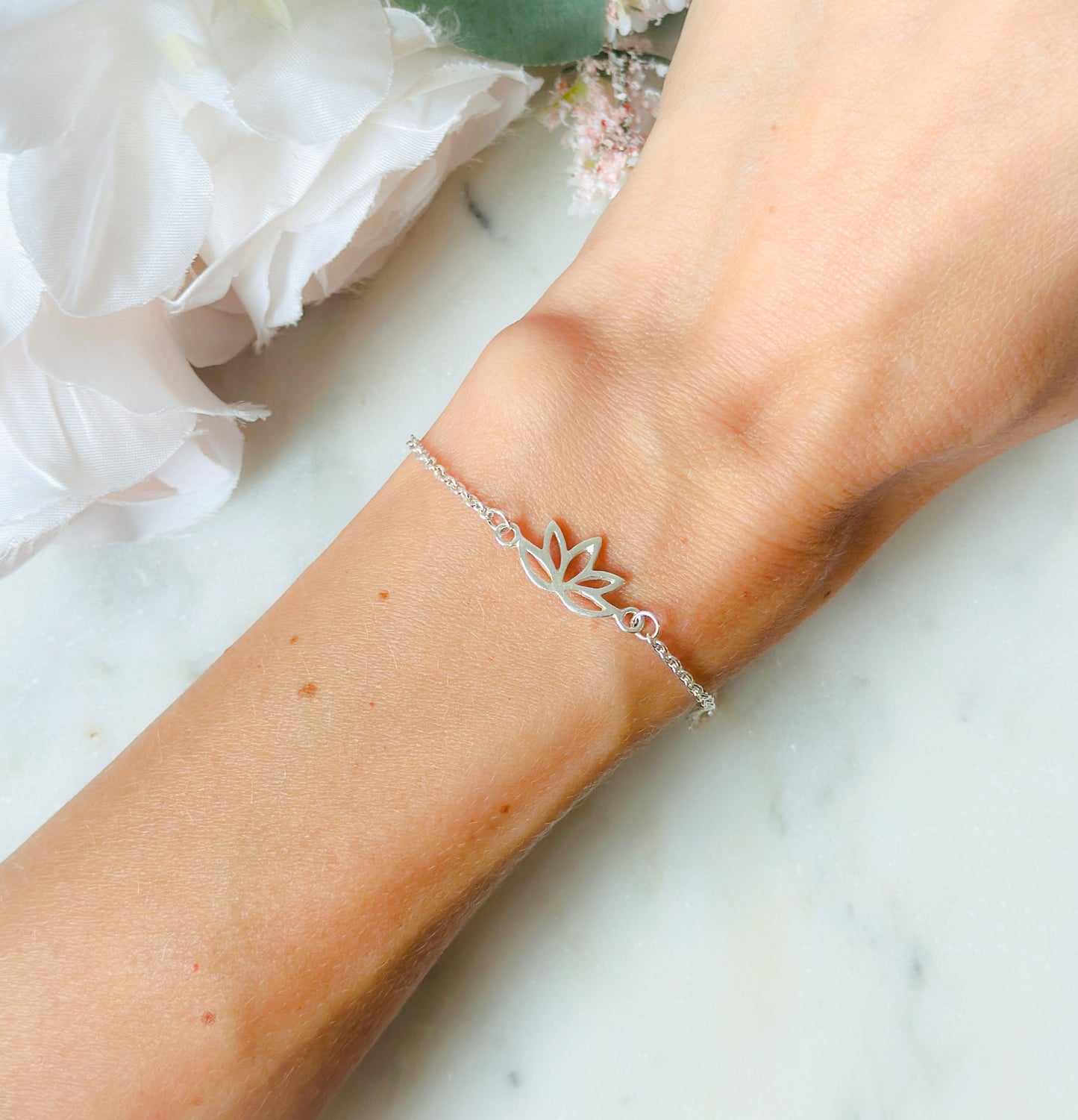 Lotus Minimalist Bracelet