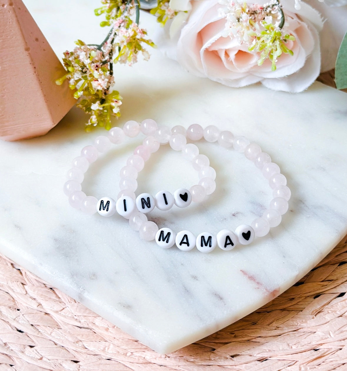 Mama + Mini matching bracelet set