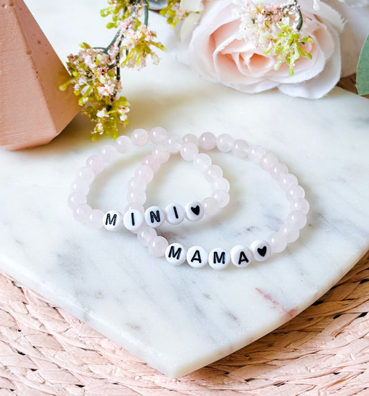 Mama Collection - Rose Gold Letter Bracelet