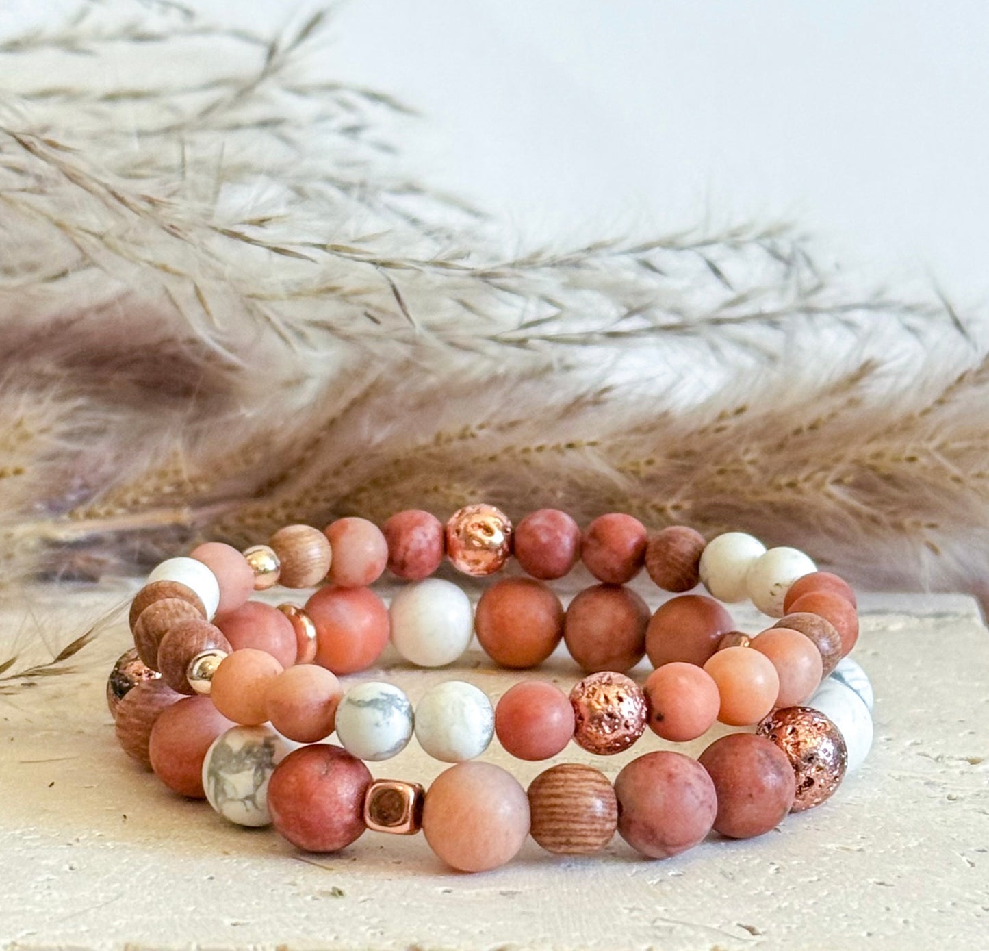 The Peach Tree Bracelet set
