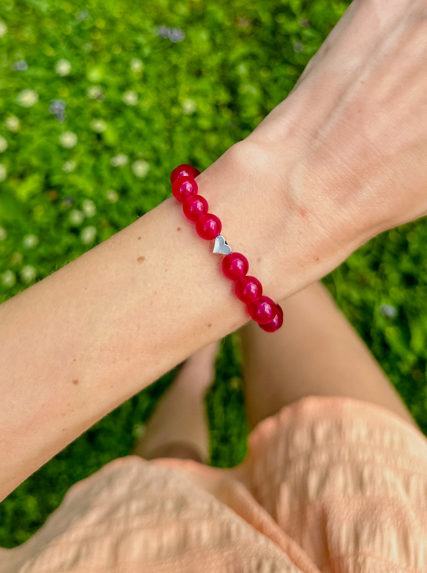 The Magenta Heart Bracelet