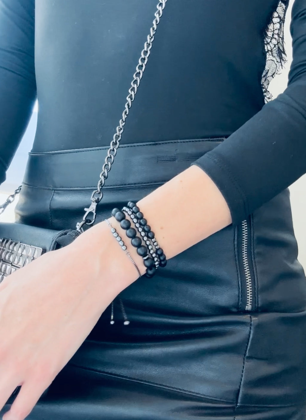 Black Minimalist Bracelet