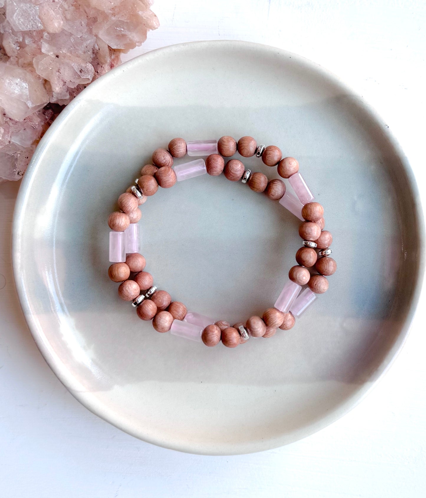 The Rose Quartz Wrap Bracelet