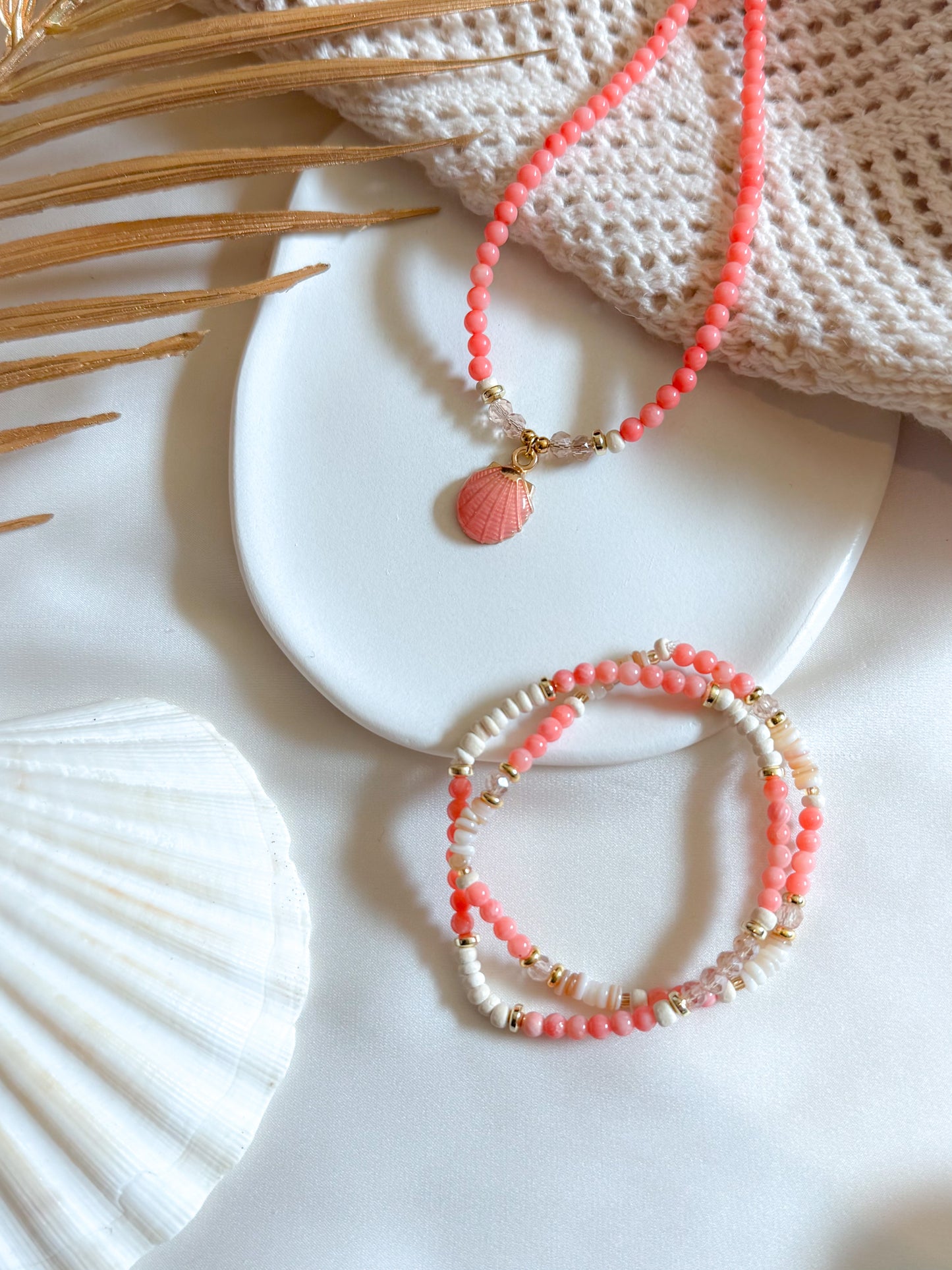 The Peach Coral Oceana Necklace