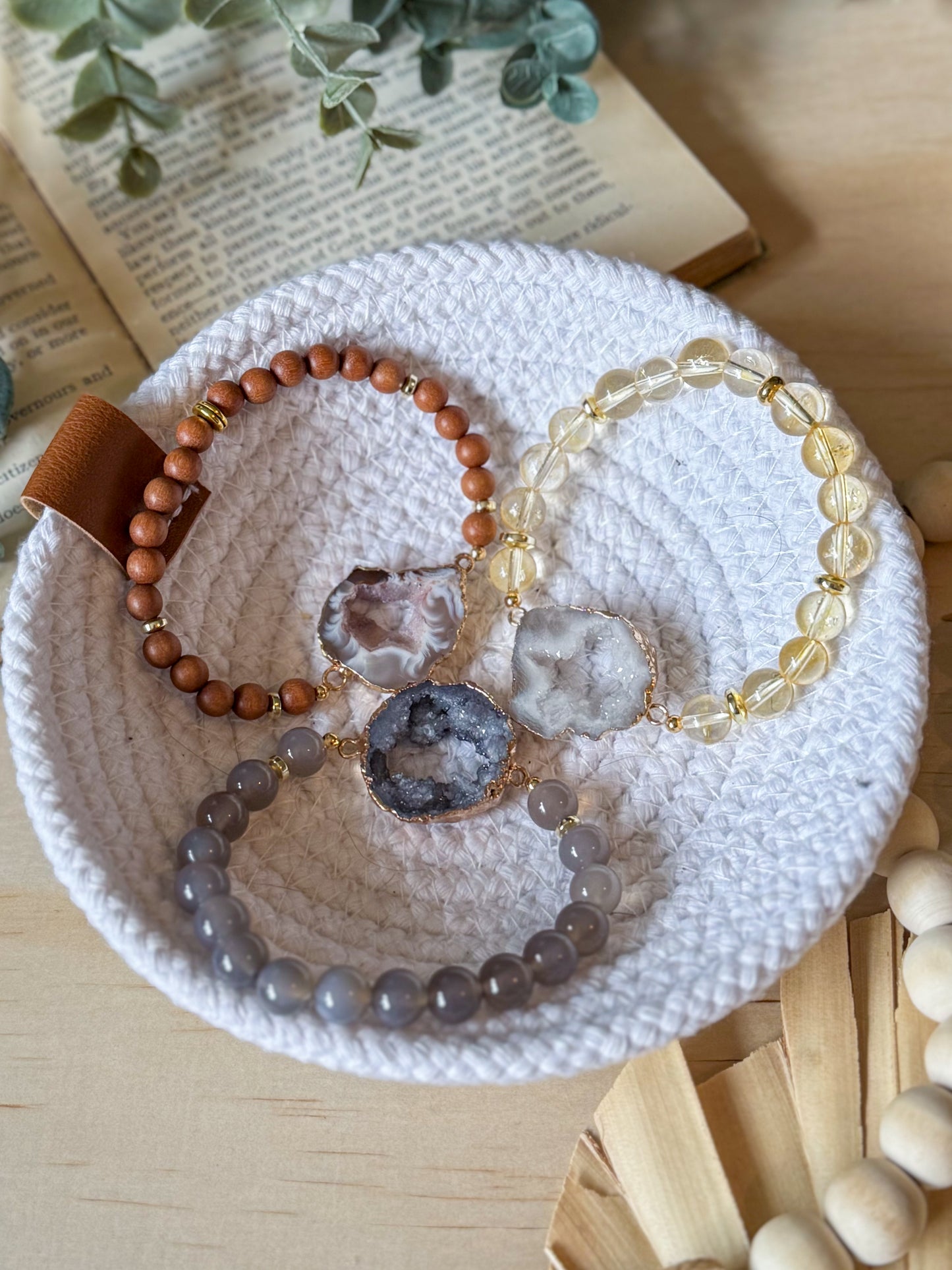 The Mellow Yellow Druzy Agate Bracelet