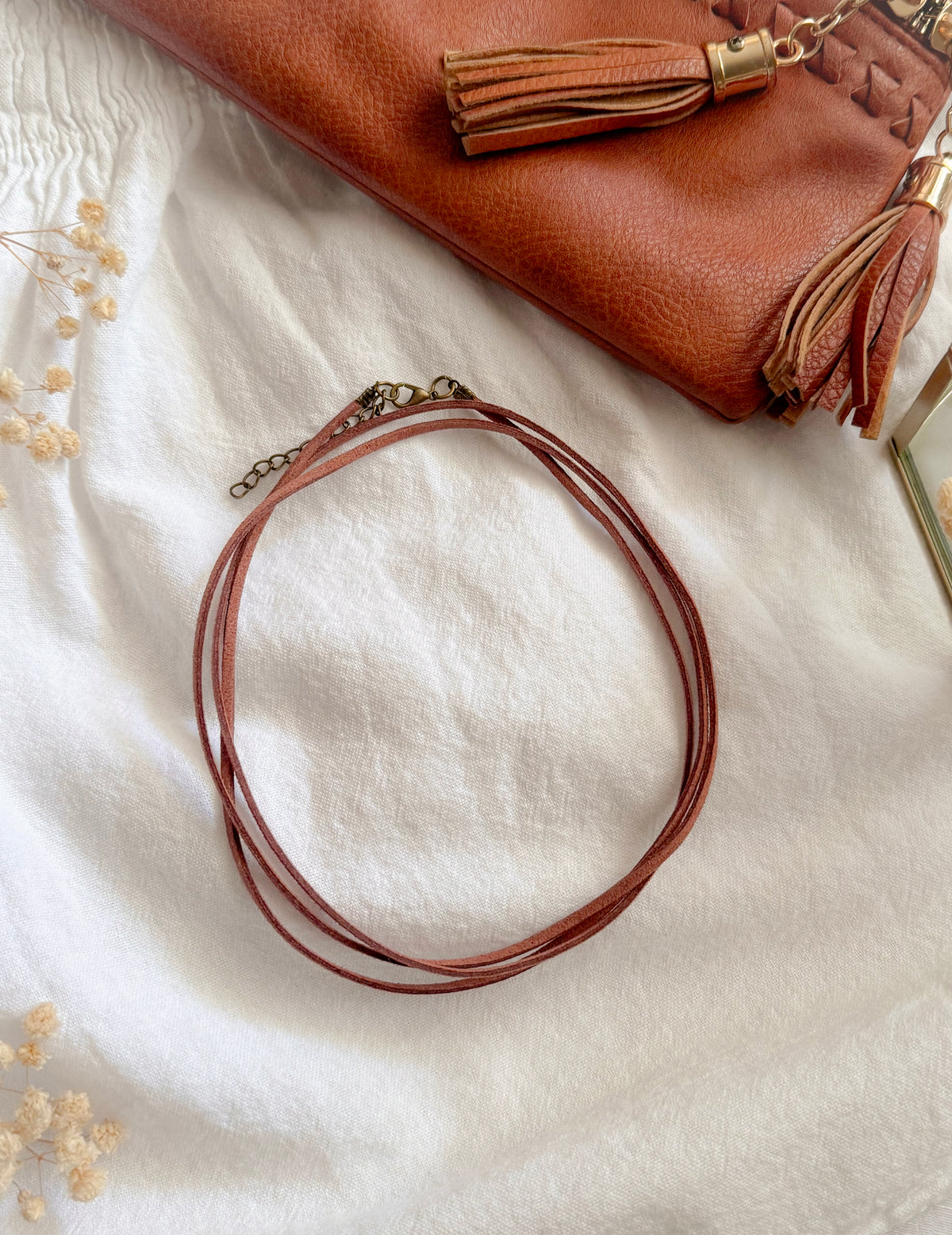 The Tahoe Leather Wrap Necklace