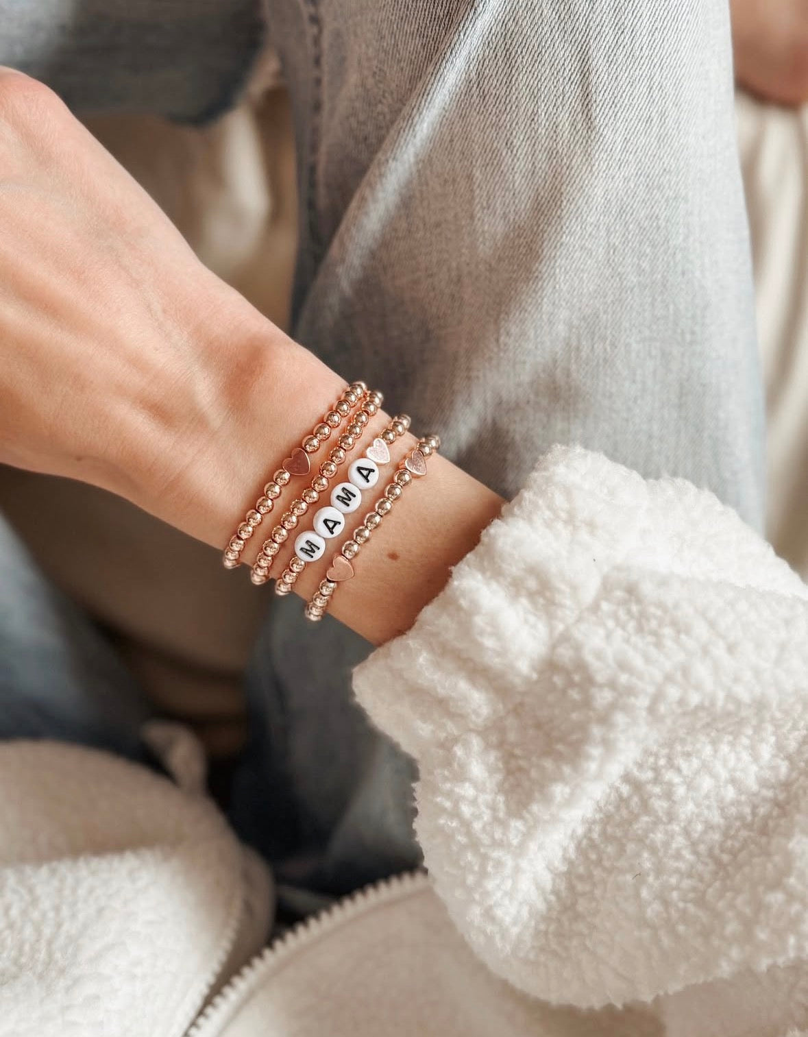 The Rose Gold Mama Bracelet