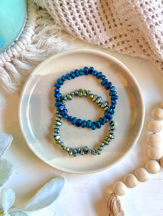 The Glimmering Sage Bracelets