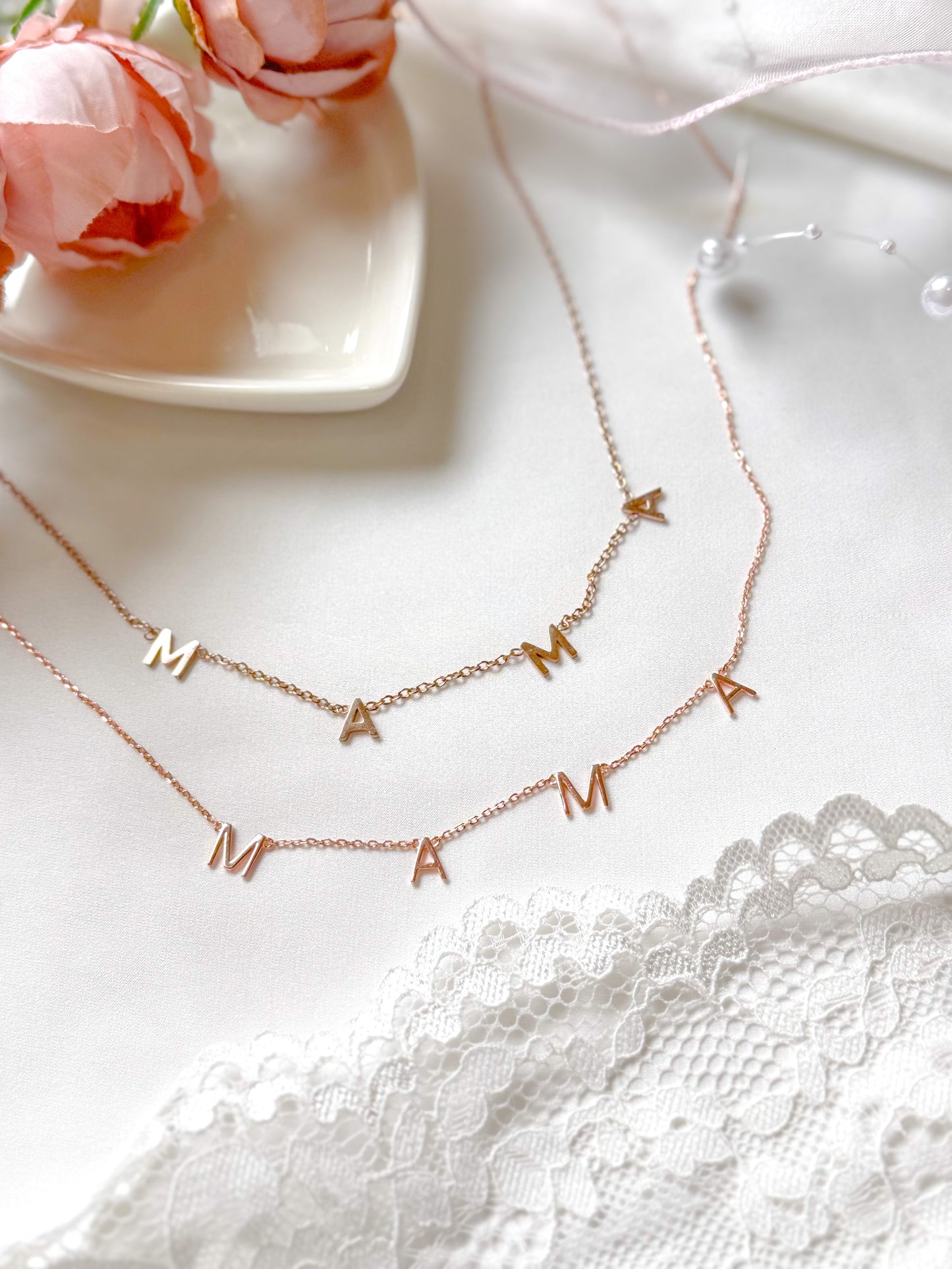 The Rose Gold Mama Necklace