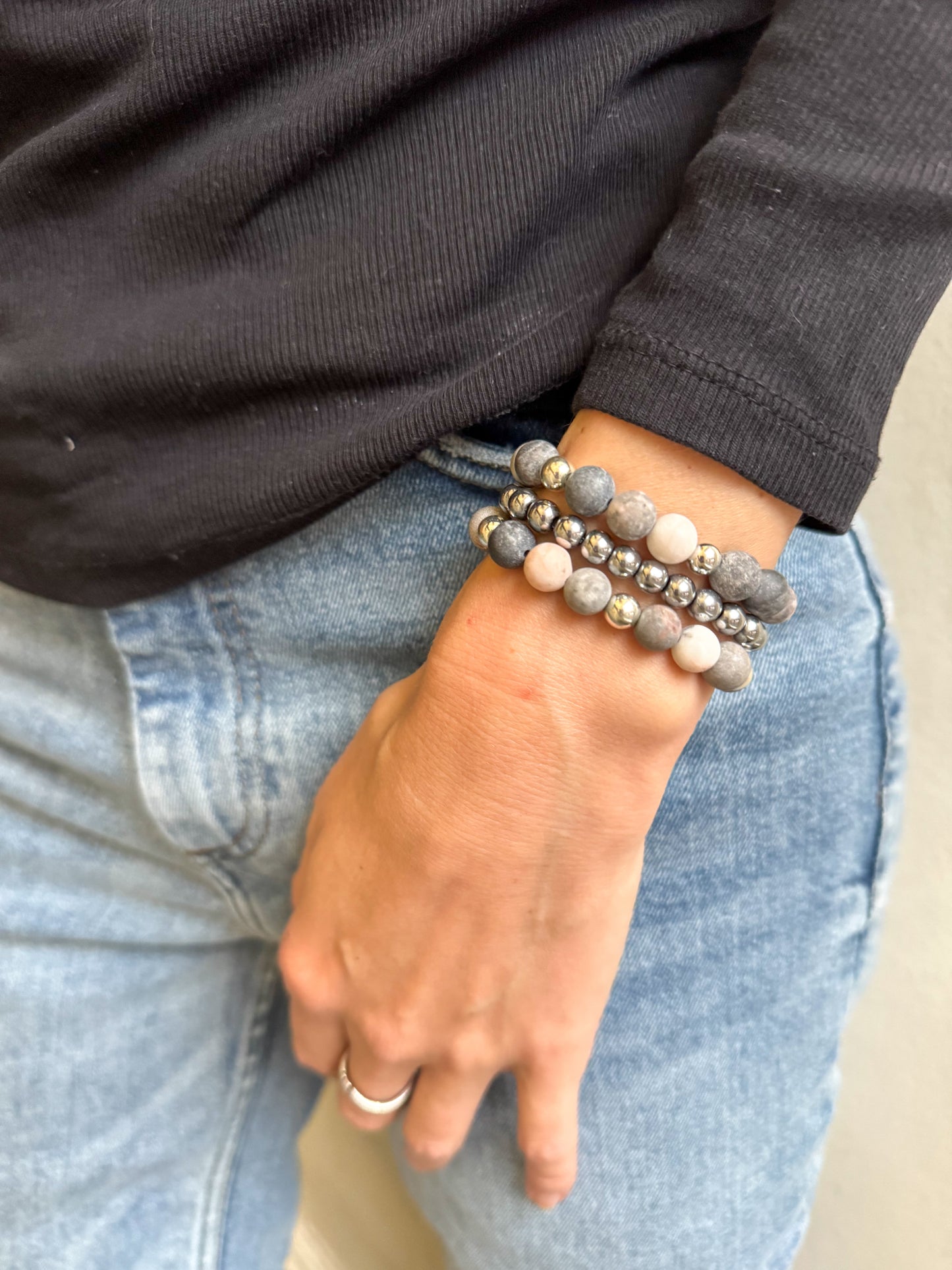 The Grey Dawn Jasper Bracelet