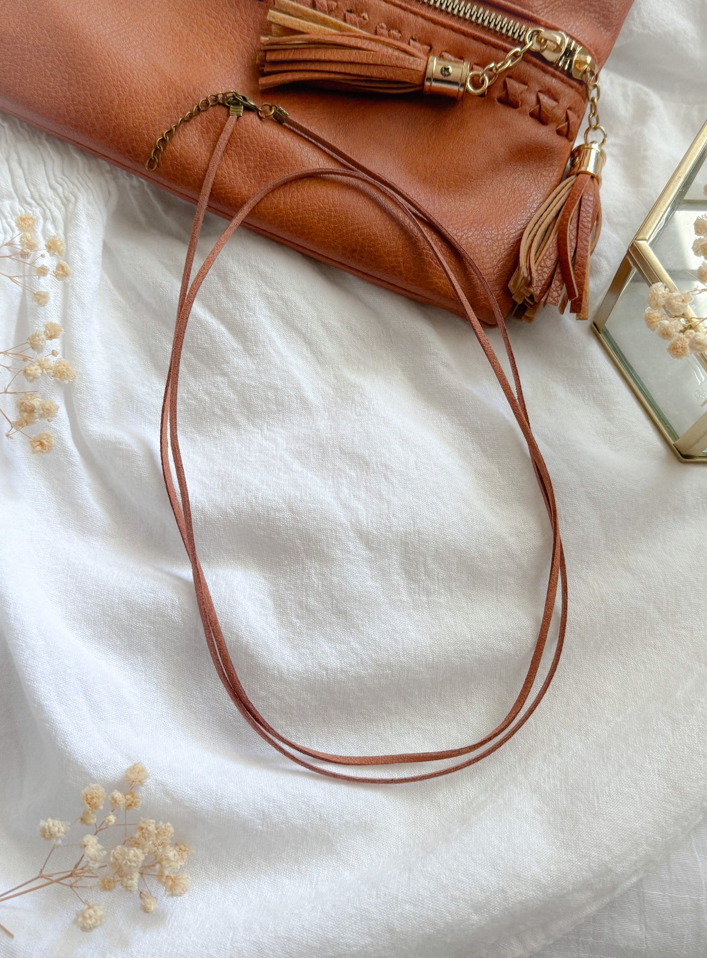 The Tahoe Leather Wrap Necklace