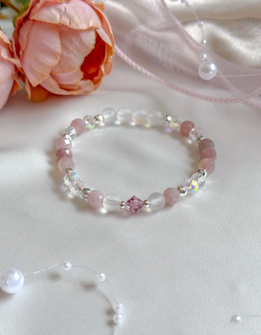 The Rose Aura Quartz Bracelet