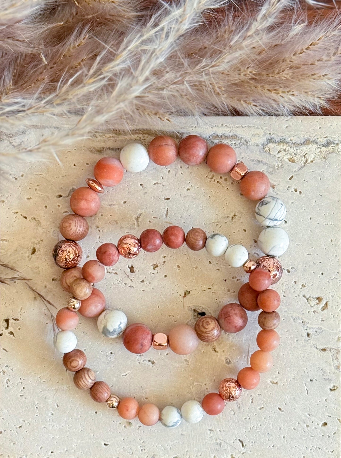 The Peach Tree Bracelet set
