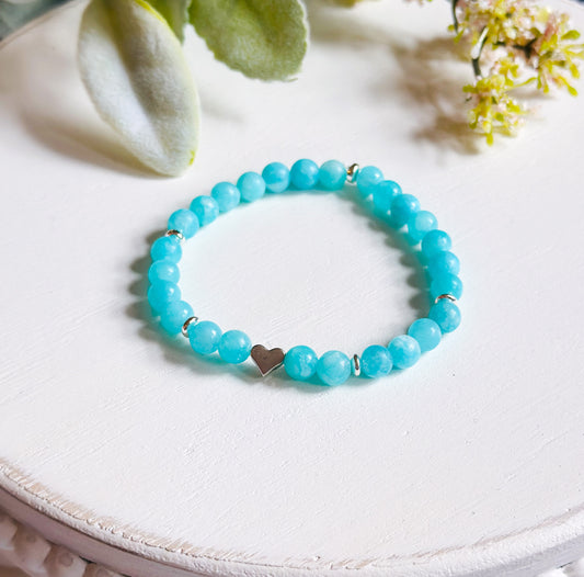 The Teal Heart bracelet